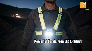 LED Yansıtıcı Göğüs Işık Yelek | Madencilik İnşaatı için USB Şarj Edilebilir İş Güvenliği Göğüs Lambası Ni