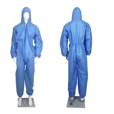 satın al Mavi S-2XL Güvenlik Tek Kullanımlık Koruyucu Tulum Giyim SMS Tıbbi Tulum Takım Çevrimiçi üretim