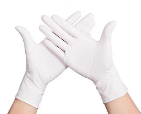 satın al L XL Koruyucu Tek Kullanımlık Eldivenler Pudrasız Beyaz Saf Eldiven Lateks Tek Kullanımlık Eldivenler Çevrimiçi üretim