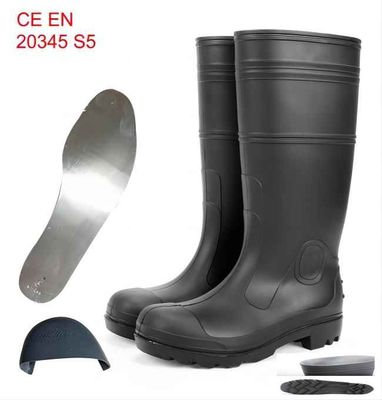 satın al Kauçuk S5 Endüstriyel Güvenlik Gumboots Pvc Sakız Çizmesi Anti Smash Çevrimiçi üretim