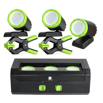 satın al Kamp için 650 Lümen Parlaklık ve USB Şarj Edilebilir Pil ile 3'lü Paket 360° Dönebilen LED Çalışma Lambaları Çevrimiçi üretim