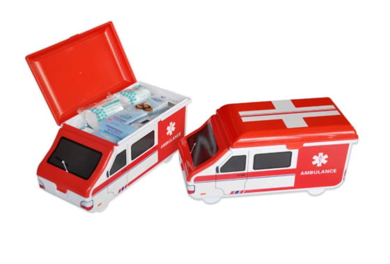 satın al Özel Logo ile Açık Ambulans Şekilli İlk Yardım Kütesi Tıbbi ve Acil Durum Kullanımı için İdeal Çevrimiçi üretim