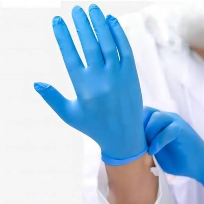 İyi bir fiyat. CE sertifikalı tozsuz nitril eldivenleri, güvenlik çalışmaları için parmak uçlarında dokulanmış tutma ile çevrimiçi