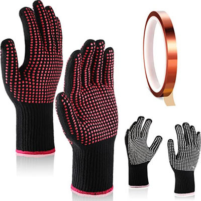 İyi bir fiyat. Koruyucu Çalışmalar için Çift Taraflı Silikon Tasarımlı ve Nefes Alabilen Isıya Dayanıklı Polyester Malzemeli Isıya Dayanıklı Eldivenler çevrimiçi