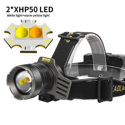 İyi bir fiyat. OEM Yüksek Lumen Şarj edilebilir LED Fener, Dışarıda ve İş İçin Zoomable Suya Karşılıklı USB-C Baş Fener çevrimiçi